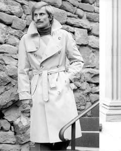Archive editorial — white trench coat